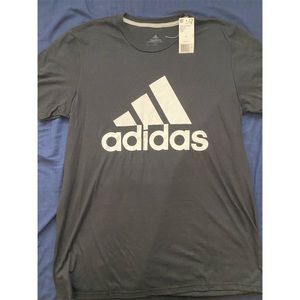 New Black Adidas Logo Tee